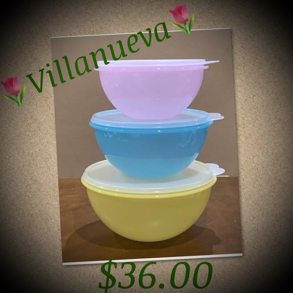 TUPPERWARE RETRO WONDERLIER BOWL SET